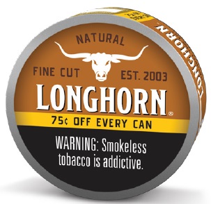 LONGHORN $.75 OFF FINE CUT NATURAL 1.2OZ (*REPLACES $2.39*)**AVAILABLE WHILE INVENTORY LASTS**