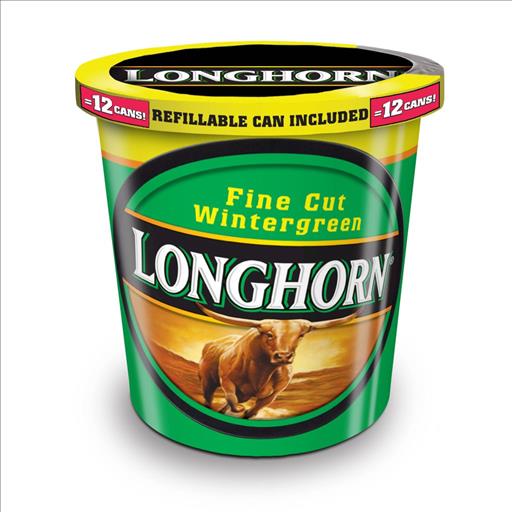 LONGHORN TUB FINE CUTWINTERGREEN 14.4OZ