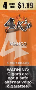 4 KINGS CIGARILLOS 4/$1.19 MANGO