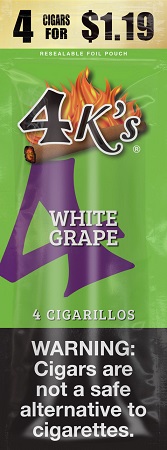 4 KINGS CIGARILLOS 4/$1.19 WHITE GRAPE