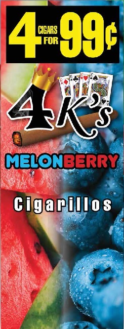 4 KINGS CIGARILLOS 4/$1.19 MELONBERRY