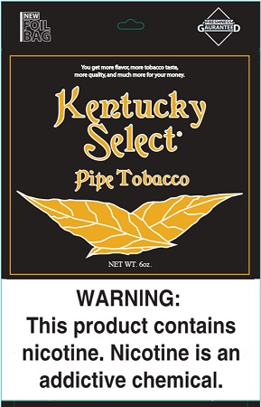 KENTUCKY SELECT PIPE TOBACCO 6OZGOLD (LIGHT)