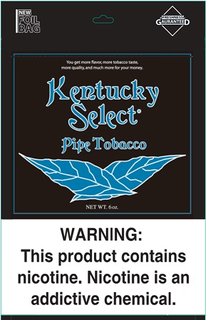 KENTUCKY SELECT PIPE TOBACCO 6OZBLUE (MENTHOL LT)
