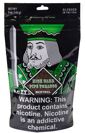 HIGH CARD PIPE TOB 5OZ MENTHOL