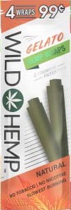 WILD HEMP 4/.99 WRAPS GELATO(NO TOBACCO/NO NICOTINE)