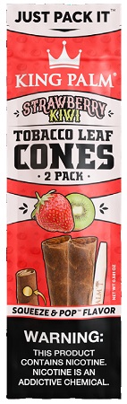KING PALM TOB.LEAF CONES STRAWBERRY KIWI