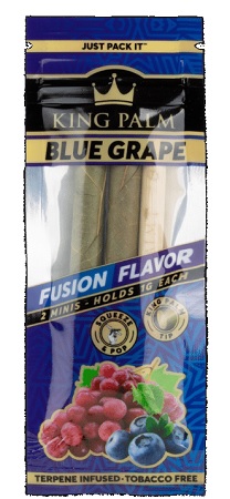 KING PALM MINI ROLLS BLUE GRAPE(FREE OF TOBACCO & ADDITIVES)