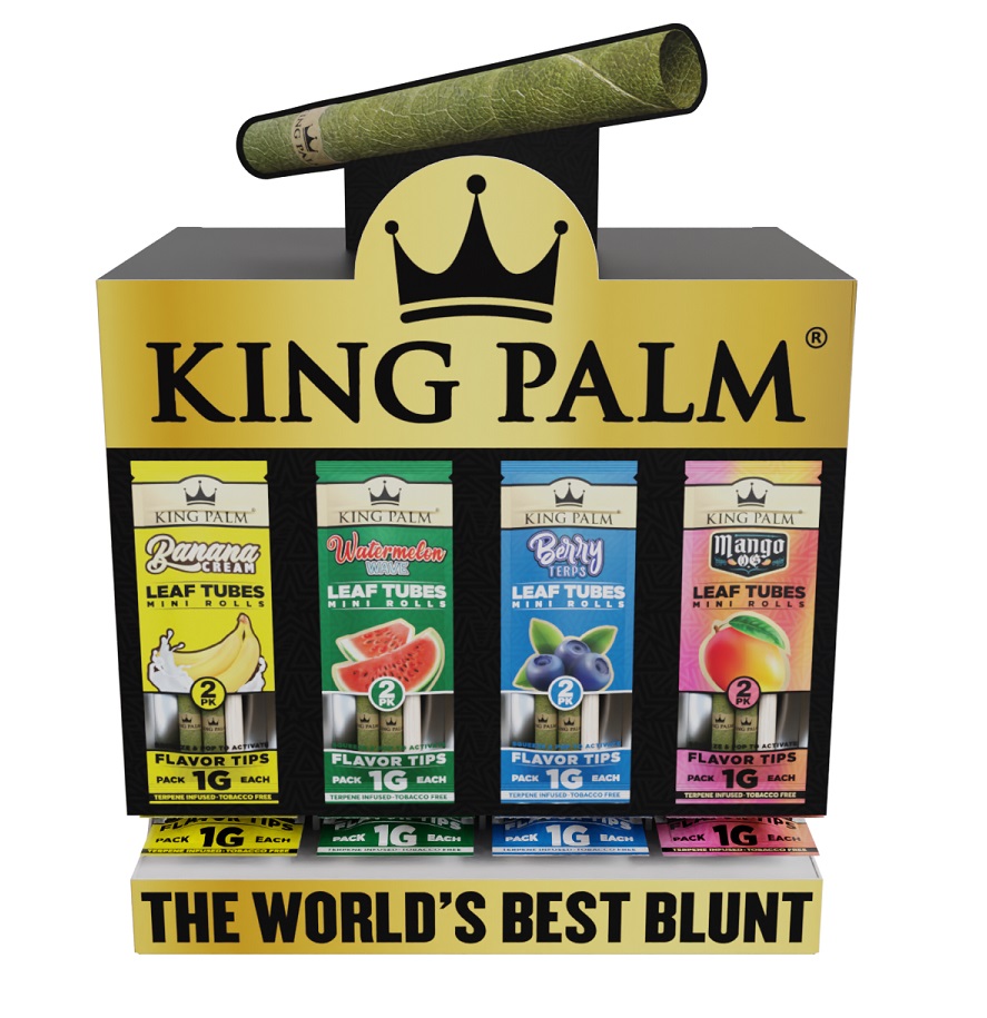 KING PALM CONES MINI - ASSORTED DISPLAY (80CT)(20 UNITS BANANA, 20 UNITS WATER, 20 UNITS BERRY, 20 UNITS MANGO)