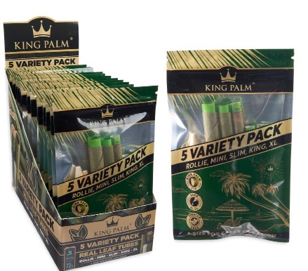 KING PALM VARIETY PACK 5PK(FREE OF TOBACCO & ADDITIVES)