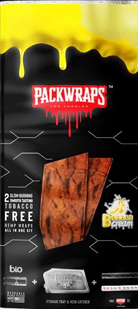 PACKWRAPS 2/2.99 BANANA CREAM**CONTAINS NO TOBACCO OR NICOTINE**