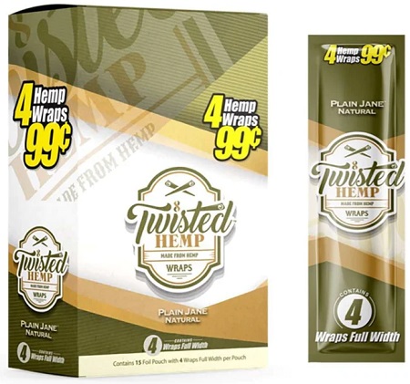 TWISTED HEMP WRAPS 4/.99 PLAIN JANE