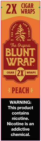 BLUNT WRAP 2X PEACH 25/2PK