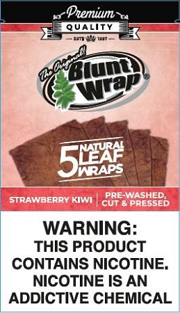 BLUNT WRAP NAT.LEAF 5PK STRAWBERRY KIWI**LIMITED EDITION AVAILABLE WHILE INVENTORY LASTS**