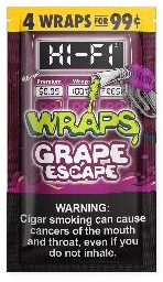 HI-FI WRAPS 4/.99 GRAPE ESCAPE