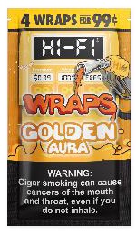 HI-FI WRAPS 4/.99 GOLDEN AURA