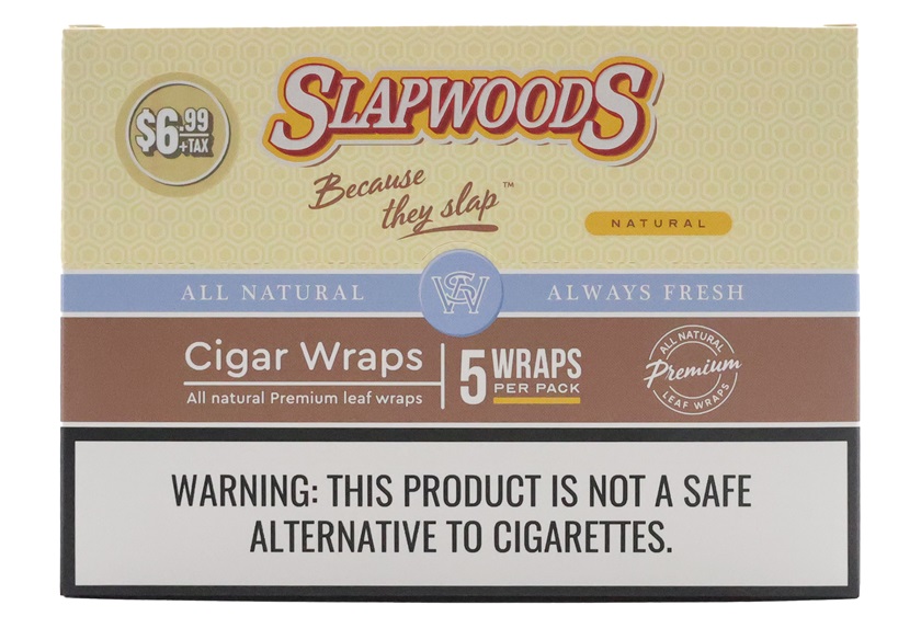 SLAPWOODS CIGAR WRAPS - NATURAL   (PREPRICED: 5/$6.99)