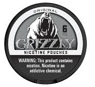GRIZZLY 6MG NICOTINE POUCH ORIGINAL