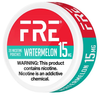 FRE NICOTINE POUCHES 15MG WATERMELON 20CT*$3.00 OFF PER 5CT ROLL*