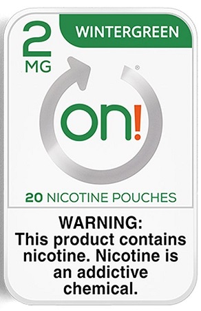 ON! NICOTINE POUCHES 2MG WINTERGREEN (CONTAINS NO TOBACCO)