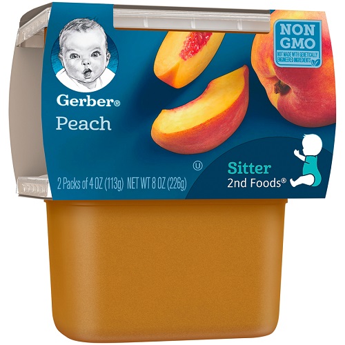 GERBER 2ND FOODS PEACH 4OZ