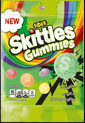 SKITTLES PEG GUMMIES SOUR 5.8OZ