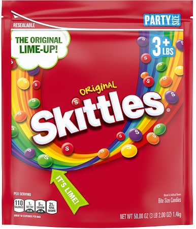 SKITTLES ORIGINAL 50OZ PARTY BAG**AVAILABLE BY SPECIAL ORDER AND EMAIL ONLY, ALLOW 14 DAYS LEADTIME**