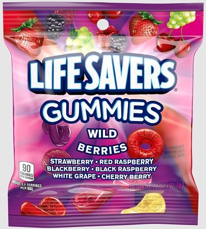 LIFESAVERS GUMMIES 3.22OZ PEG WILD BERRY