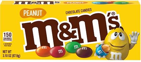 M&M'S BOX PEANUT 12/3.1OZ