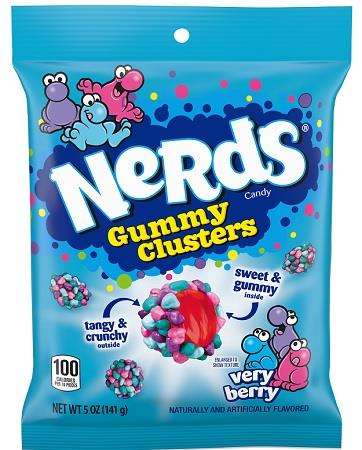 NERDS GUMMY CLUSTERS VERY BERRY PEG 5OZ*$1.00 OFF PER CASE*