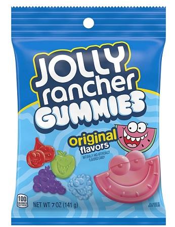 JOLLY RANCHER GUMMIES ORIGINAL 7OZ PEG BAG