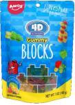 4D GUMMY BLOCKS 7OZ PEG BAG