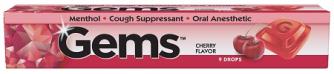 GEMS COUGH DROPS CHERRY 9PC.$2.00 OFF PER BOX WHILE INVENTORY LASTS