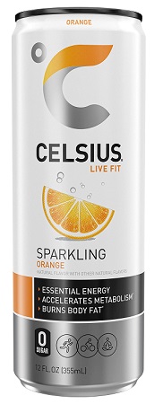 CELSIUS SPARKLING - ORANGE -12oz