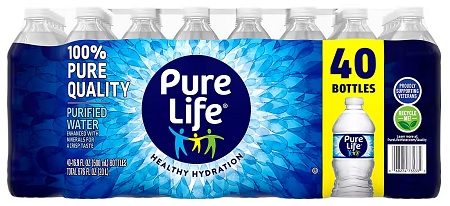 PURE LIFE BOTTLED WATER 16.9OZ 40CT
