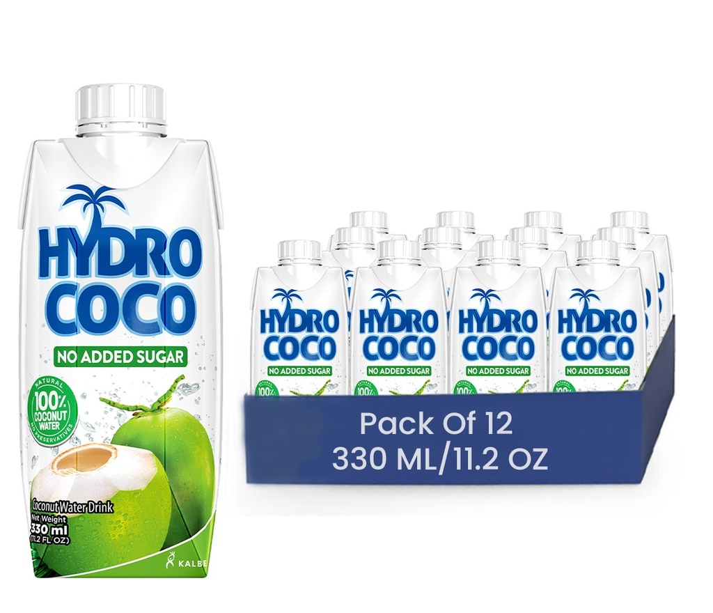 HYDRO COCO (COCONUT WATER) - 330ML (11OZ)**100% COCONUT WATER -- NO ADDED SUGAR**