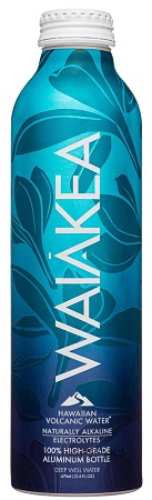 BOTTLED WATER WAIAKEA ALUMINUM STILL 670ML (22.6OZ)