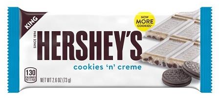 HERSHEY'S COOKIES'N'CREME KING 2.6OZ