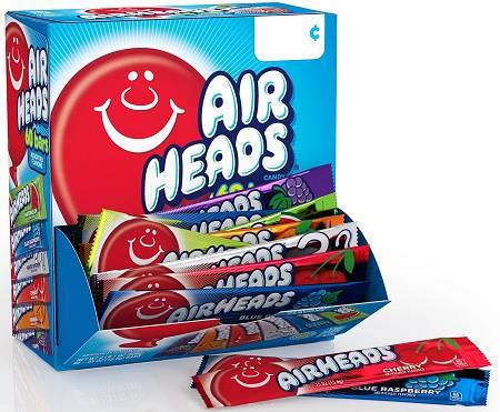 AIRHEADS ASST. GRAVITY FEED 60CT (33OZ)