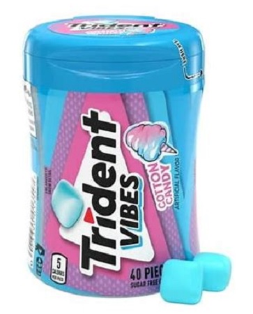 TRIDENT VIBES *BTL COTTON CANDY (40 PC.)