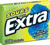 EXTRA PTY PK SOUR BLUE RASP. 10CT (15 STICK) *AVAILABLE 12/1/2025*
