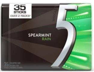5 GUM 35 STICK RAIN (SPEARMINT)
