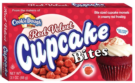 COOKIE DOUGH BITES BOX RED VELVET 3.1OZ
