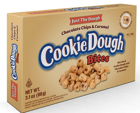 JUST THE DOUGH BITES BOX CARAMEL 3.1OZ