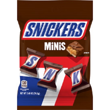 SNICKERS MINIS PEG BAG 12/2.48OZ