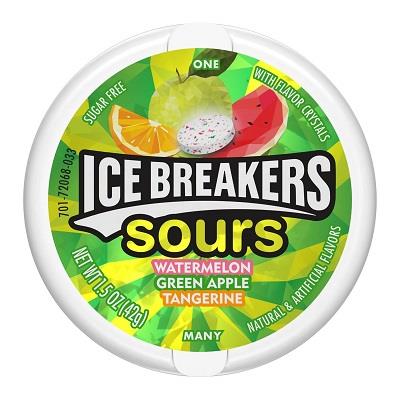 ICE BREAKERS TIN SOUR FRUIT 8CT (1.5OZ)*$3.00 OFF PER BOX*