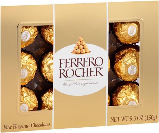 FERRERO ROCHER 12 PIECE GIFT BOX 5.3OZ**AVAILABLE BY SPECIAL ORDER AND EMAIL ONLY, ALLOW 14 DAYS LEADTIME