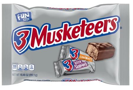 FUN SIZE 3 MUSKETEERS 10.48OZ**AVAILABLE BY SPECIAL ORDER AND EMAIL ONLY, ALLOW 14 DAYS LEADTIME**