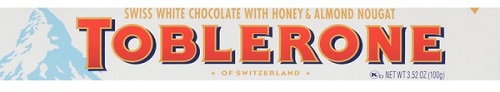 TOBLERONE 3.52OZ WHITE CHOCOLATE