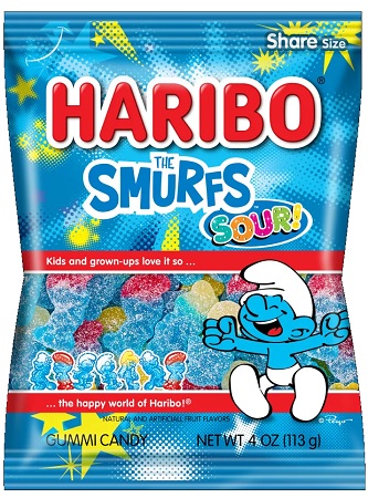 HARIBO 4OZ SOUR SMURFS