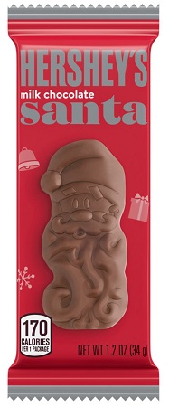 HERSHEY'S MILK CHOC. SANTA 1.2OZ 6/36CT**LIMITED EDITION - PREBOOK  BY AUGUST**